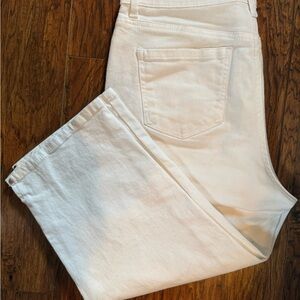 Gloria Vanderbilt White Crop Leg Jeans